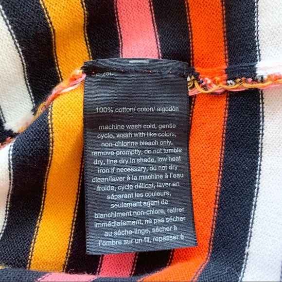 🌸New🌸 Tommy Hilfiger V-neck Striped Sweater XS - Picture 6 of 7